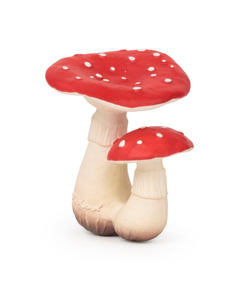 natural rubber teether, spot the mushroom