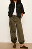 lightweight button down flannel top in a forest green plaid pattern