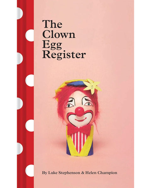 the clown egg register hardcover book 