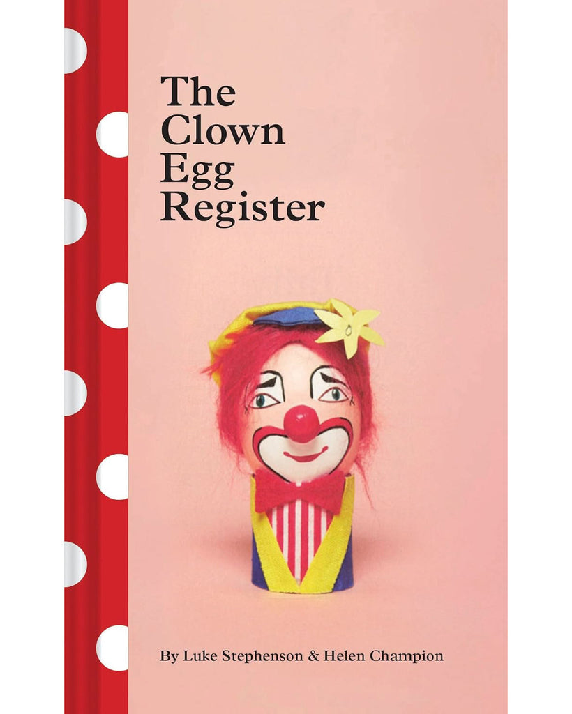 the clown egg register hardcover book 