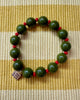 tini beaded bracelet in olive
