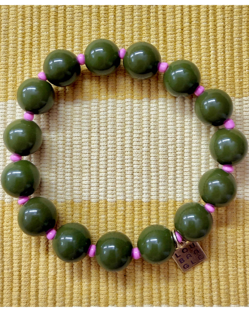 tini beaded bracelet in rose