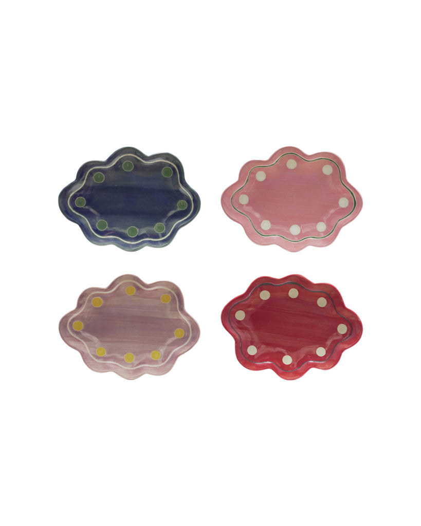 Trudy Polka Dot Scalloped Dish