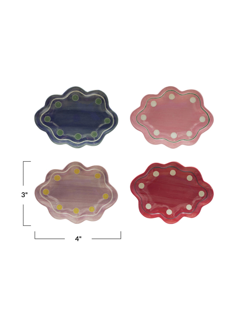 Trudy Polka Dot Scalloped Dish