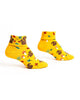 turn cuff crew socks with a fun fall design