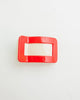 twiggy banana clip in cream and red