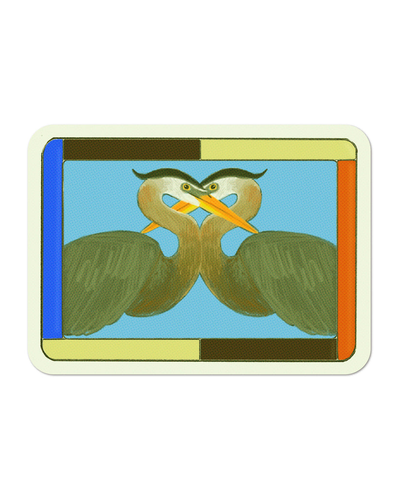two birds vinyl sticker 