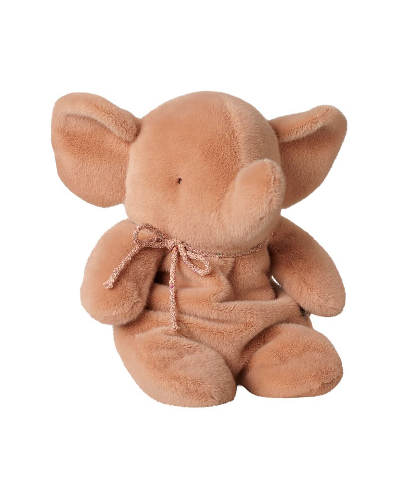 medium-sized elephant plush toy in vintage rose color