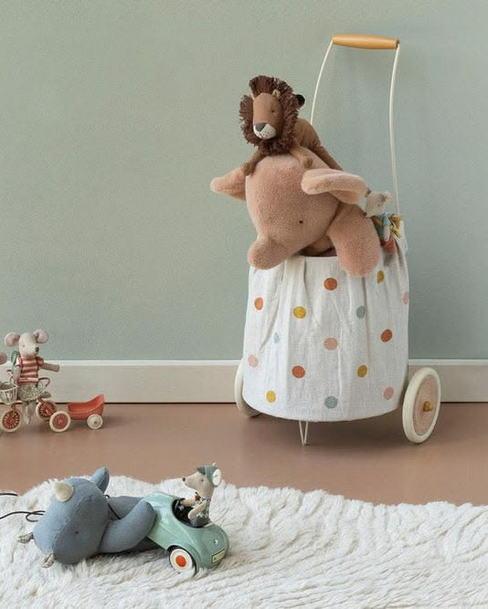 medium-sized elephant plush toy in vintage rose color
