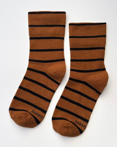 wally socks in camel 
