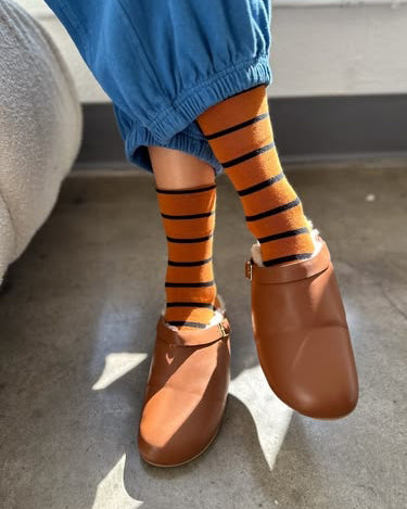 wally socks in camel 