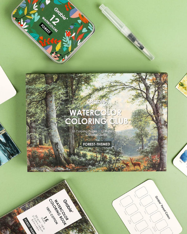 Watercolor Coloring Club Box *Three Styles*