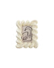 white resin picture frame with a wavy design