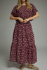 Wine Minute Polka Dot Skirt