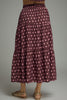 Wine Minute Polka Dot Skirt