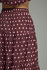 Wine Minute Polka Dot Skirt
