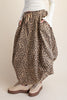 unique parachute maxi skirt in a fierce leopard print 