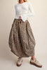 unique parachute maxi skirt in a fierce leopard print 