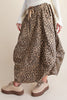 unique parachute maxi skirt in a fierce leopard print 