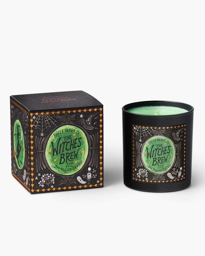 Witches Brew Candle in glass vessel from rifle paper co