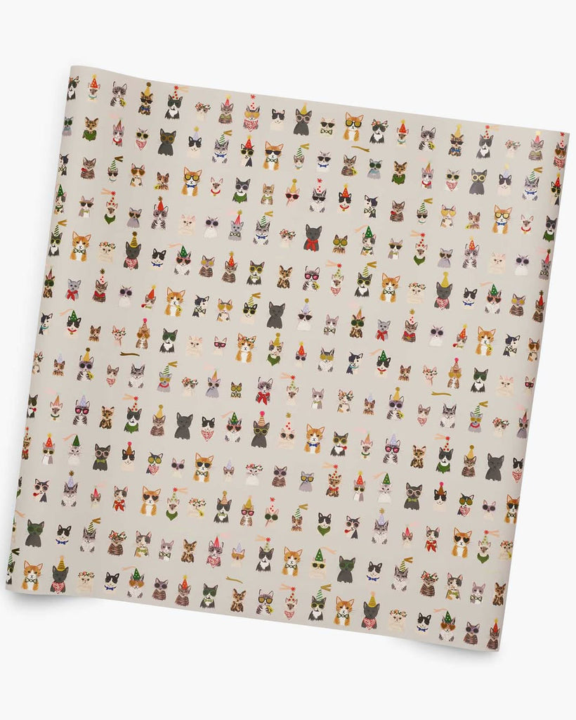 party cats continuous wrapping paper roll from rifle paper so