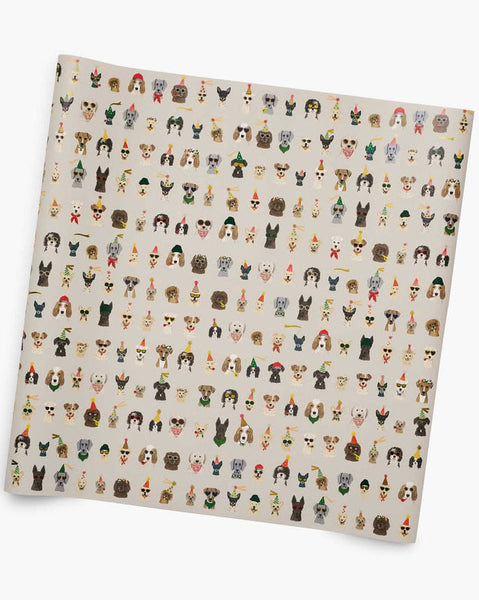 Party Dogs Continuous Wrapping Roll from rifle paper co