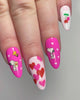 pucker up peanuts nail stickers for valentine's day