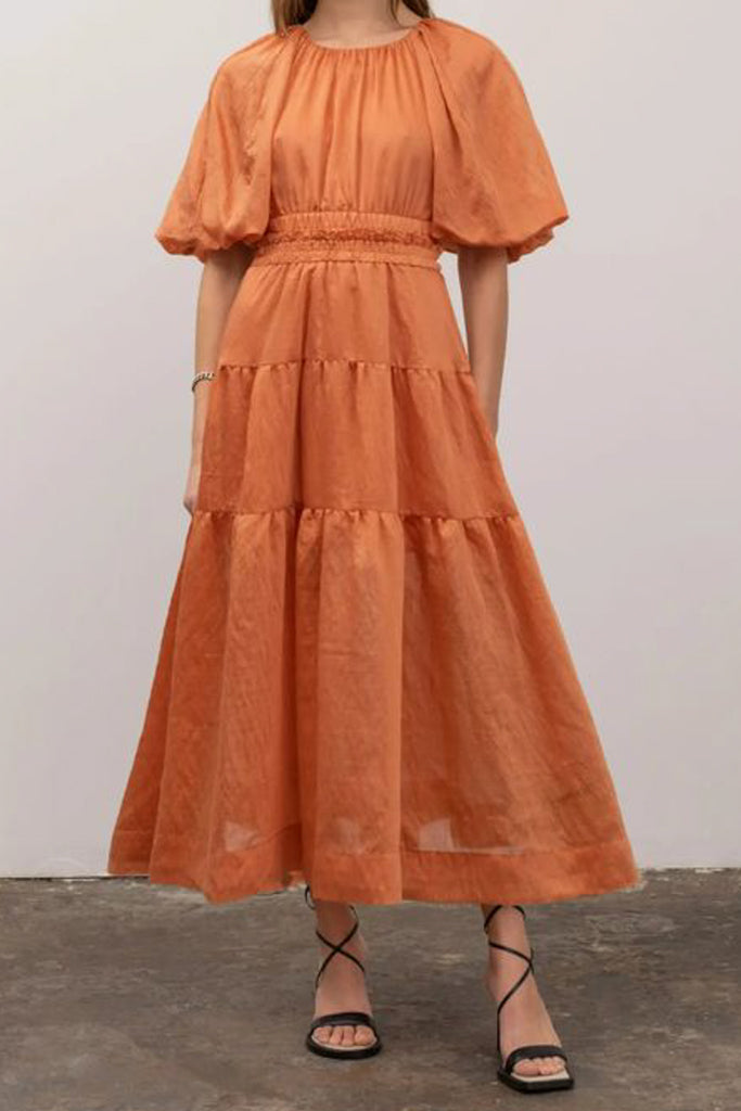 call me midi dress Call Me Queen Organza Midi Dress - Pink