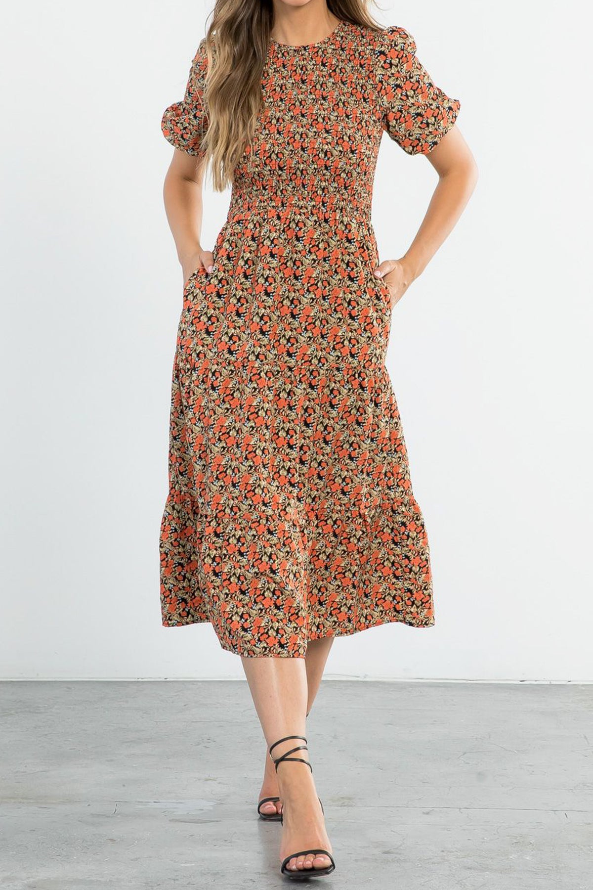 Caramel Alice Floral Midi Dress *XS-L* | Womens Clothing | Personify   Personify Shop