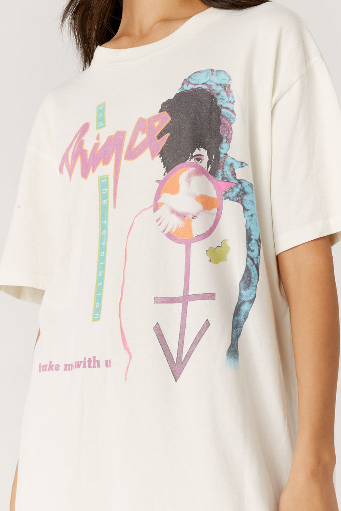 prince t shirt dress Purple Prince T-shirt Dress: Floral Design, Prince Fan Gift