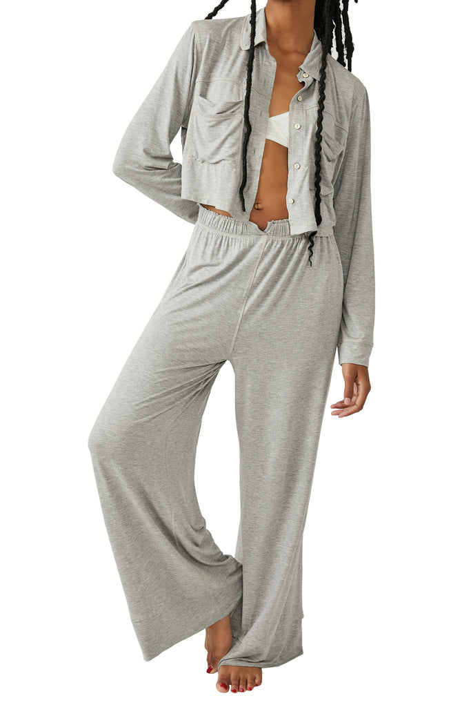 Heather Grey Essential Pajama Set // Free People *XS-XL*