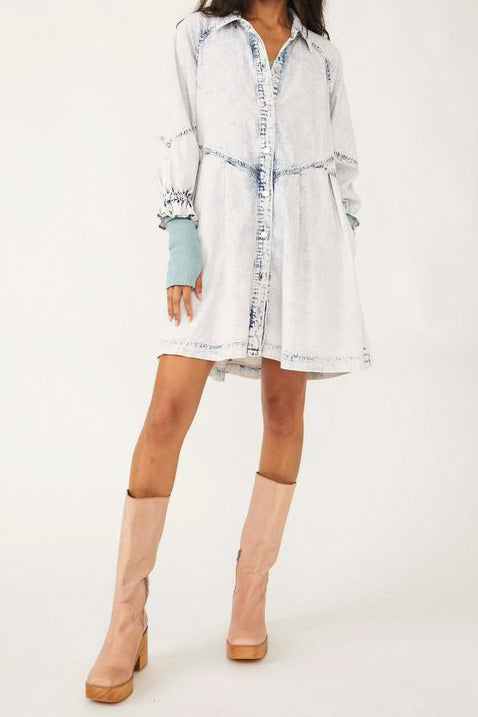 Snow Wash Hannah Denim Dress | Women's Clothing | Personify Personify Shop Snow Wash Hannah Denim Dress | Women's Clothing | Personify Personify Shop