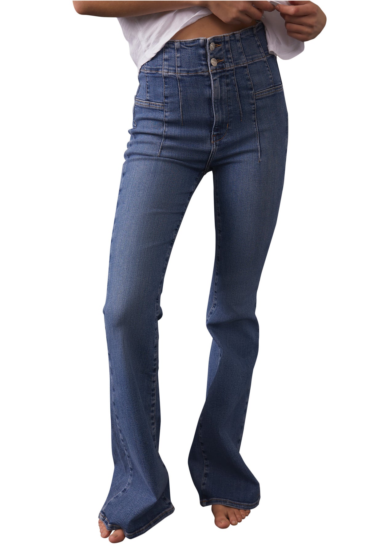Sunburst Blue Jayde Flare Jeans // Free People *25-32*, Women's Clothing