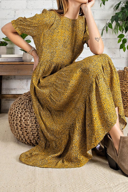 ochre midi dress Ochre Yellow Remi Midi Dress