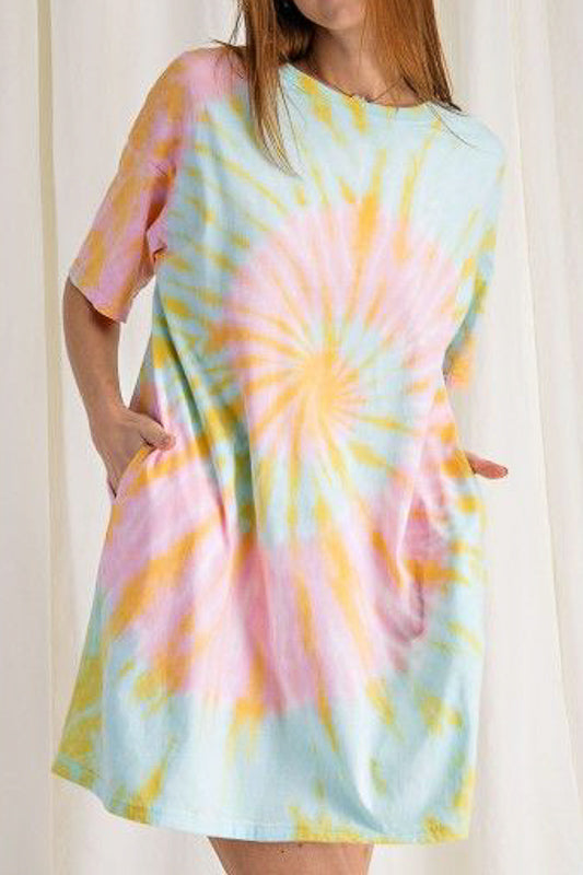 tie dye oversized t shirt dress Project Social T Skull Tie-Dye T-Shirt Dress