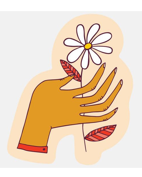 Hand Flower Sticker | Paper + Desk | Personify – Personify Shop